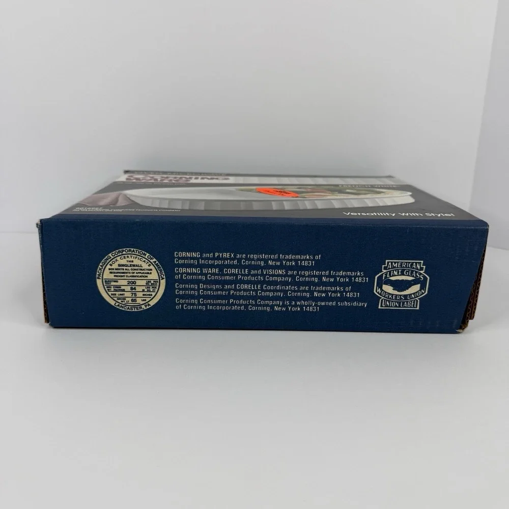 VTG 1994 CorningWare 24 oz Divided‎ Dish French White Oven Microwave 6016927 NEW